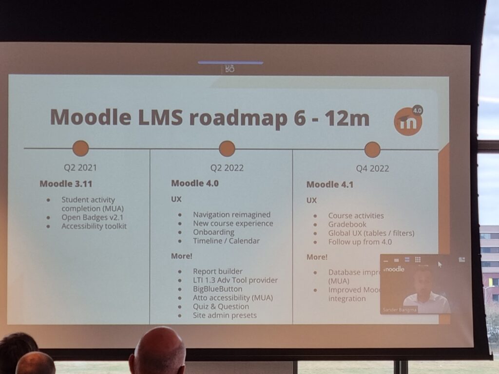 De roadmap van Moodle